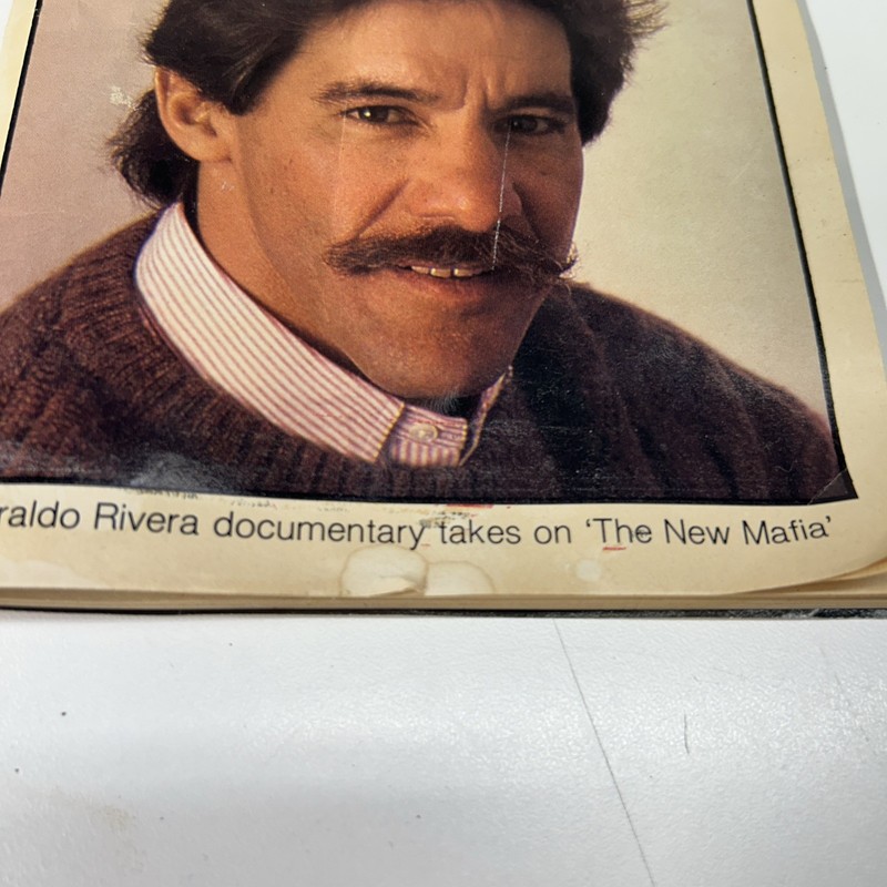 The TV Book Detroit Free Press August 16-22 1987 cover: Geraldo Rivera gallery