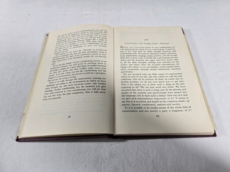 J Krishnamurti Mary Lutyens FREEDOM FROM THE KNOWN 1972 3rd Impression Book gallery