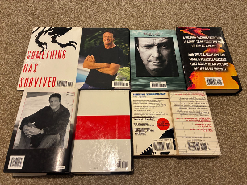 Michael Crichton - 8 Book Lot Set - RARE - Science Fiction - Jurassic Park Etc. gallery