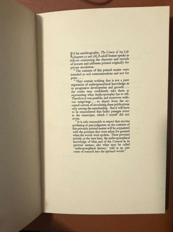 Rudolf Steiner Human Questions and Cosmic Answers 1960 HC Anthroposophy gallery
