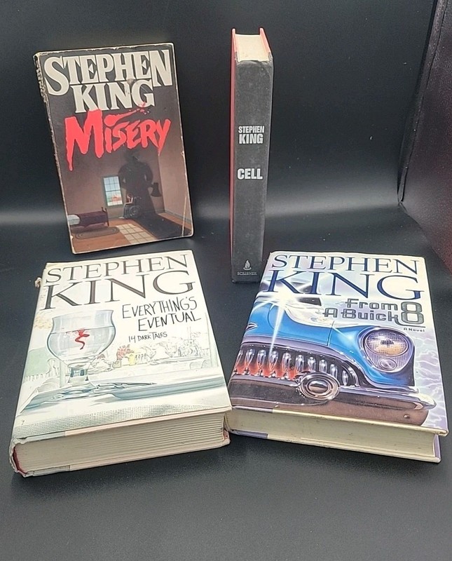 Stephen King Lot 3 HC Books Buick 8 Cell Everythings Eventual Soft Cover Misery