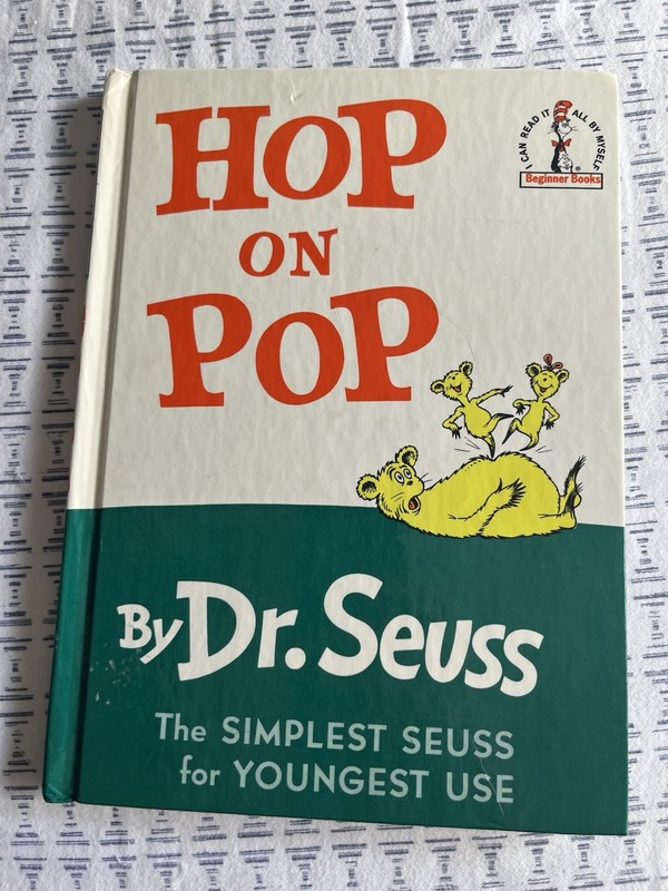 Hop On Pop by Dr. Seuss (1991, Hardcover) Pre-owned Beginner Books