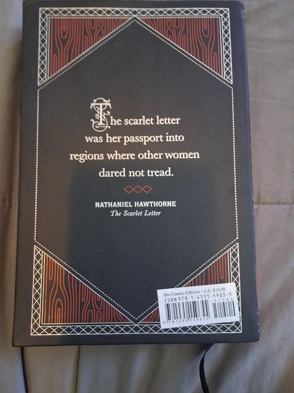 Scarlet Letter by Nathanial Hawthorne (2011, Hbk, Beautiful Edition!) B&N Exclus gallery