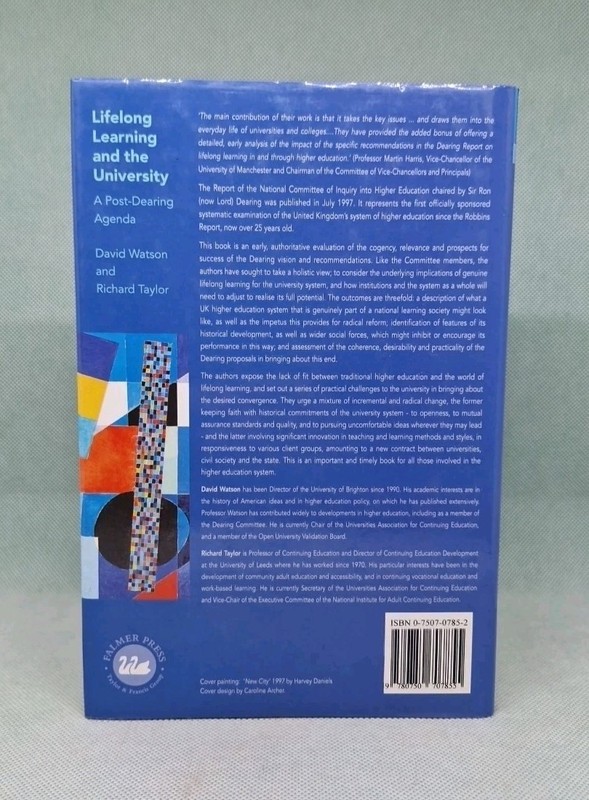 Lifelong Learning And The University - David Watson: 1998 HB, ISBN; 0750707852 gallery