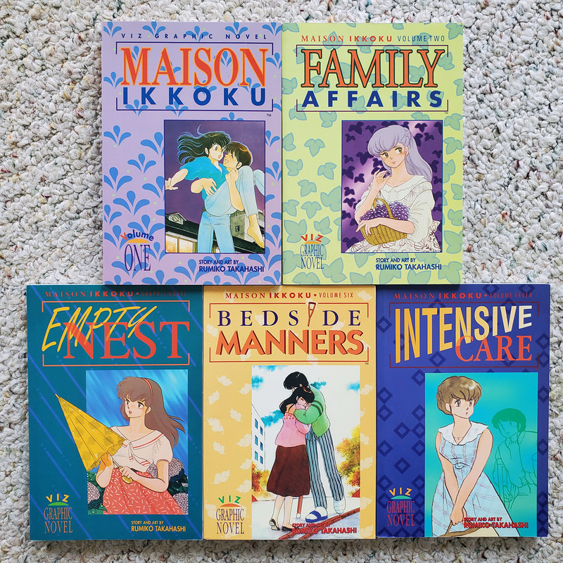 Maison Ikkoku Lot of 5 Volumes by Rumiko Takahashi VTG 90s Viz English Manga VG! gallery