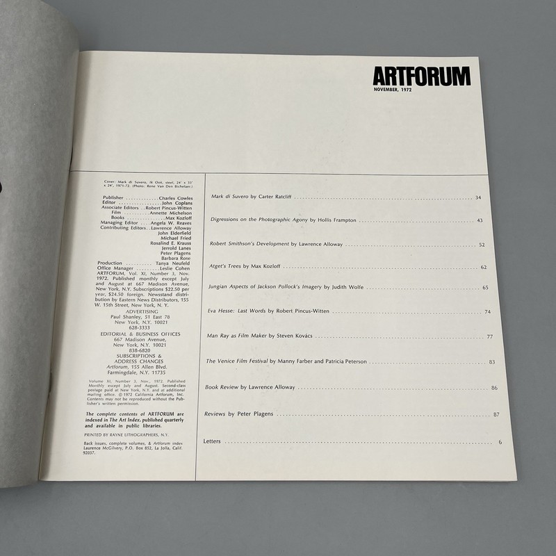 ARTFORUM Magazine - Lot of 6 Issues 1972 - 1974 - RARE VINTAGE ART gallery