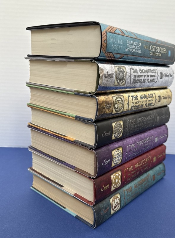 Lot of 7 ~ HC Books ~ Michael Scott ~ The Secrets of the Immortal + Lost Stories gallery