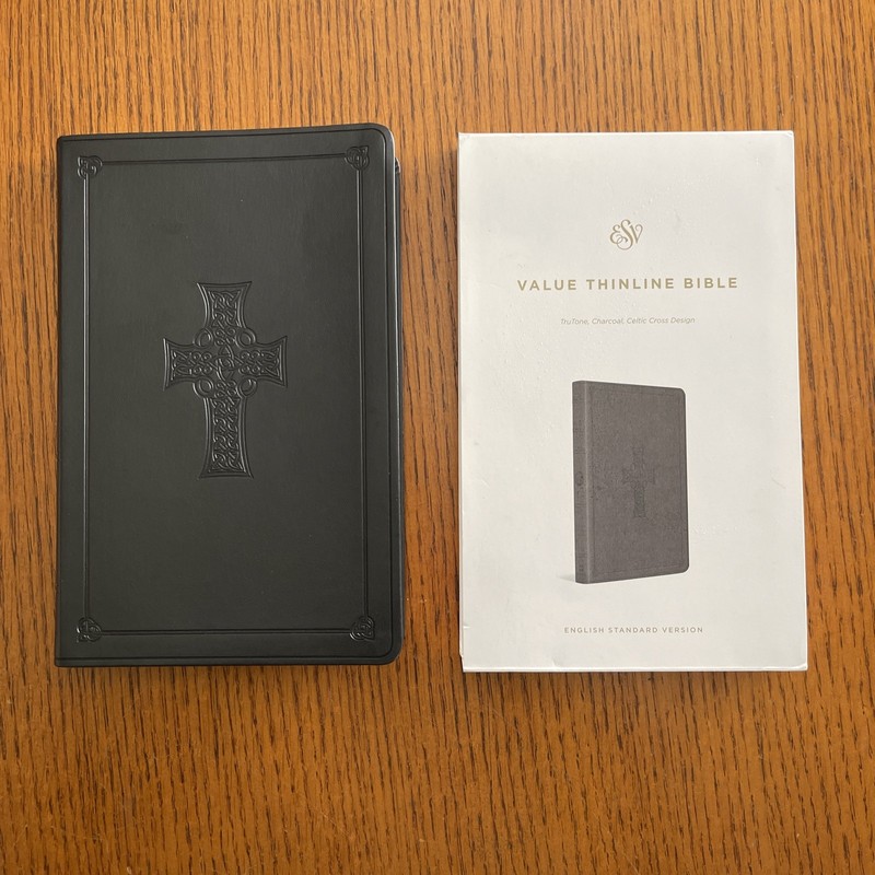 ESV Value Thinline Bible (TruTone, Charcoal, Celtic Cross Design) – ESV Bibles