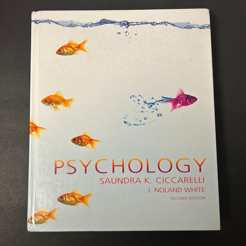 Pearson Psychology Textbook Saundra Ciccarelli J Noland 2nd Ed Hardcover Good