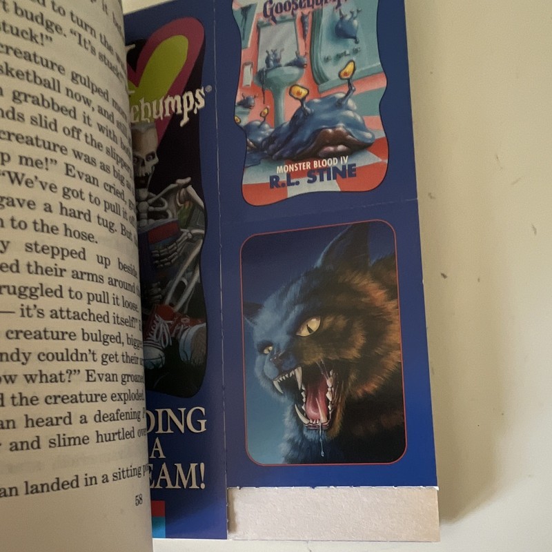 Monster Blood IV R.L Stine Goosebumps 1st Edition w/ original inserts gallery