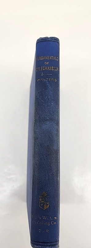 Fundamentals of Salesmanship R.G. Walters 1932 Book 2nd Edition Hardcover gallery