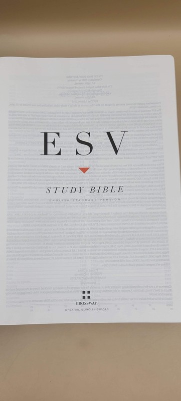 ESV Study Bible English Standard Version Crossway Black Genuine Leather Gold gallery