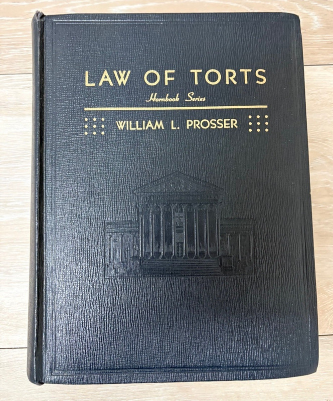 Vintage Handbook of the Law of Torts William L Prosser 3rd Ed 1964 Hardcover