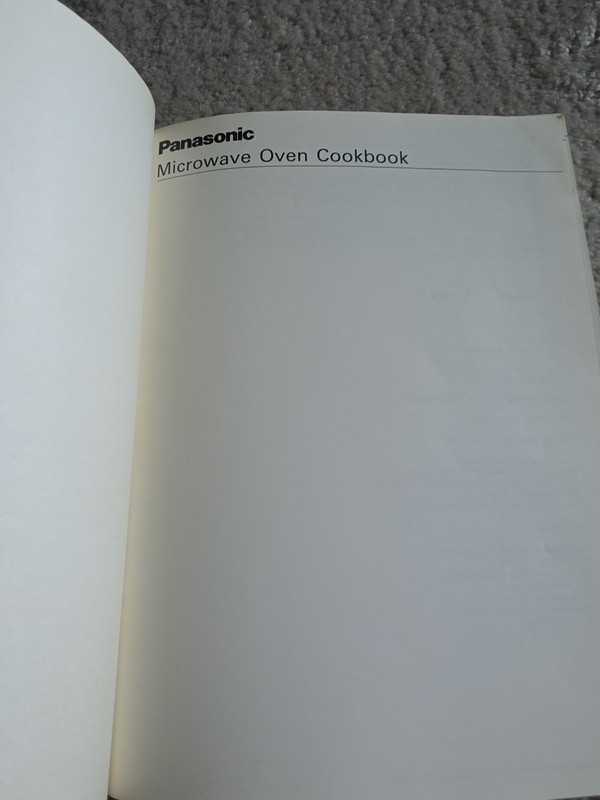 Panasonic Microwave Cookbook Paperback 112 Pages CR 1983 gallery