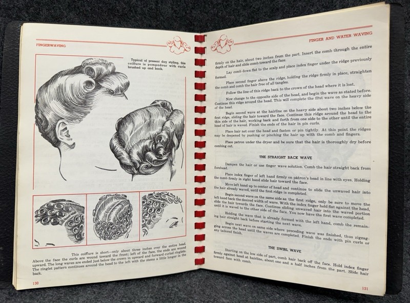 The VAN DEAN System of Beauty Culture ~ Vintage 1940s Hair Salon Stylist Manual
