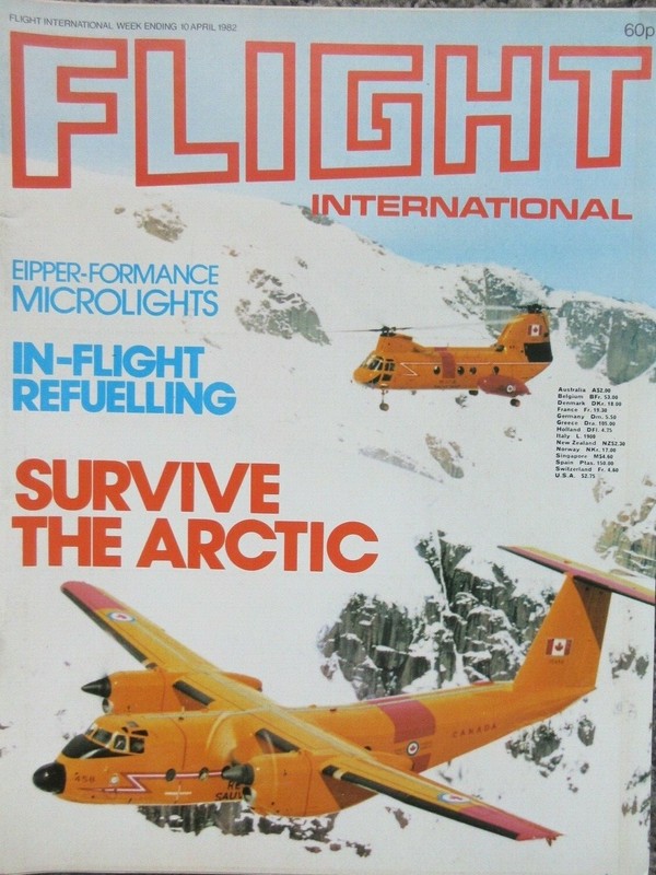VTG 1982 APRIL FLIGHT MAGAZINE HELICOPTER MILITARY PLANES FIGHTER JET + PHOTOS