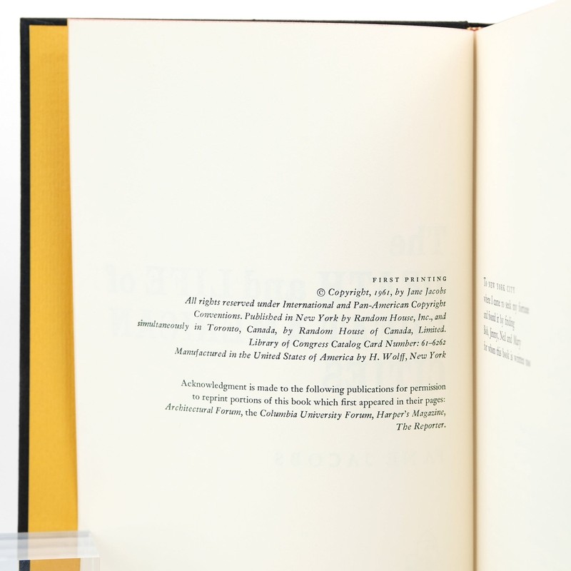 The Death and Life of Great American Cities / Jane Jacobs / First Edition HCDJ gallery