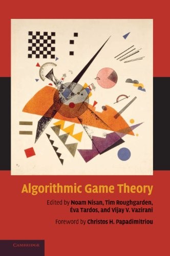 ALGORITHMIC GAME THEORY By Noam Nisan & Tim Roughgarden – Hardcover **Mint**