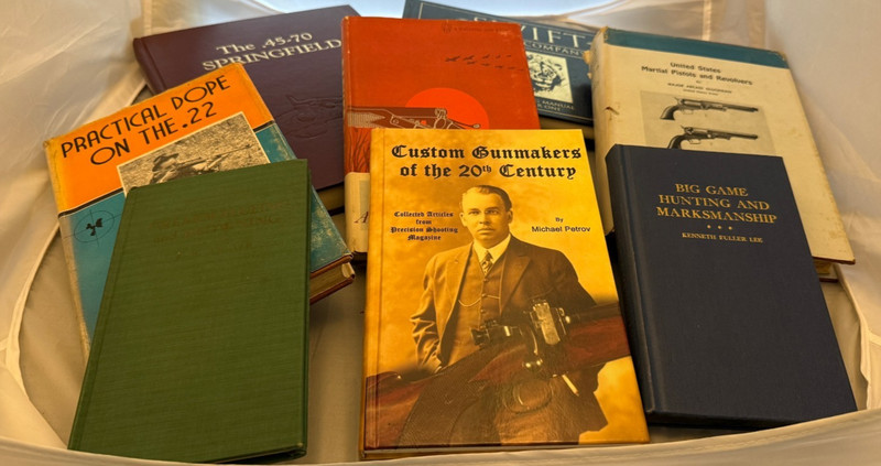 Lot # 6: Gun Books by Frasca, Swift, /gluckman, Johnson,Ness, Lee, Angier