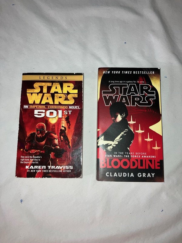 Lot Of 2 Star Wars Novels 501st And Bloodline By Traviss And Gray Respectively