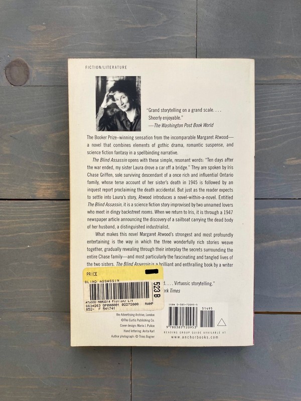 Blind Assassin : A Novel by Margaret Atwood (2001, Trade Paperback) gallery