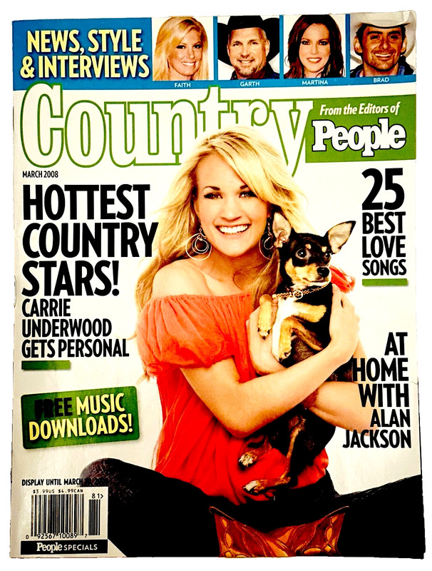 People Country Special Magazine ~ March 2008 ~ C. UNDERWOOD / GARY ALLAN ~ NEW