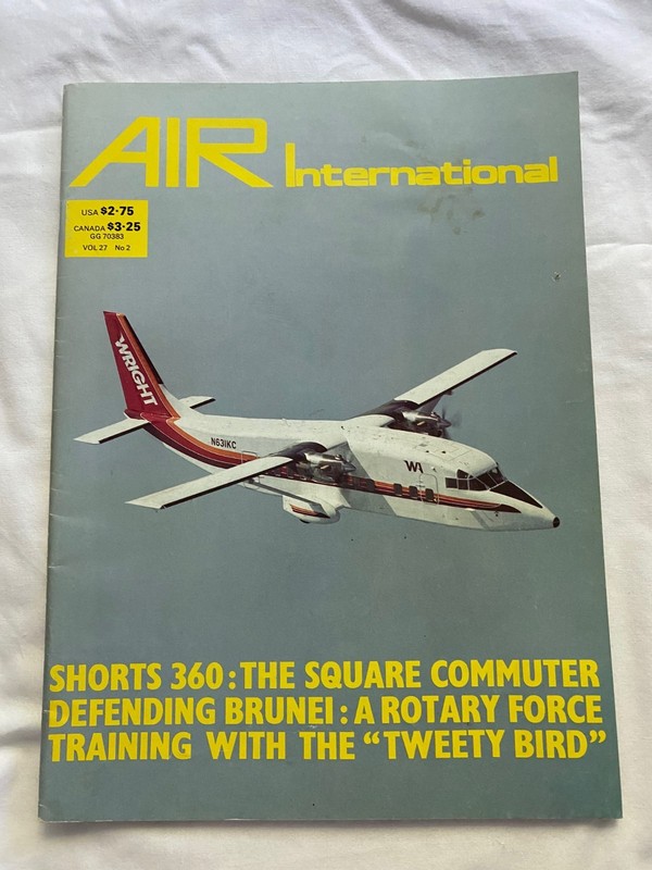 Air International August 1984 Shorts 360 S.79 Sparviero Cessna T-37B MH-53E UT-1