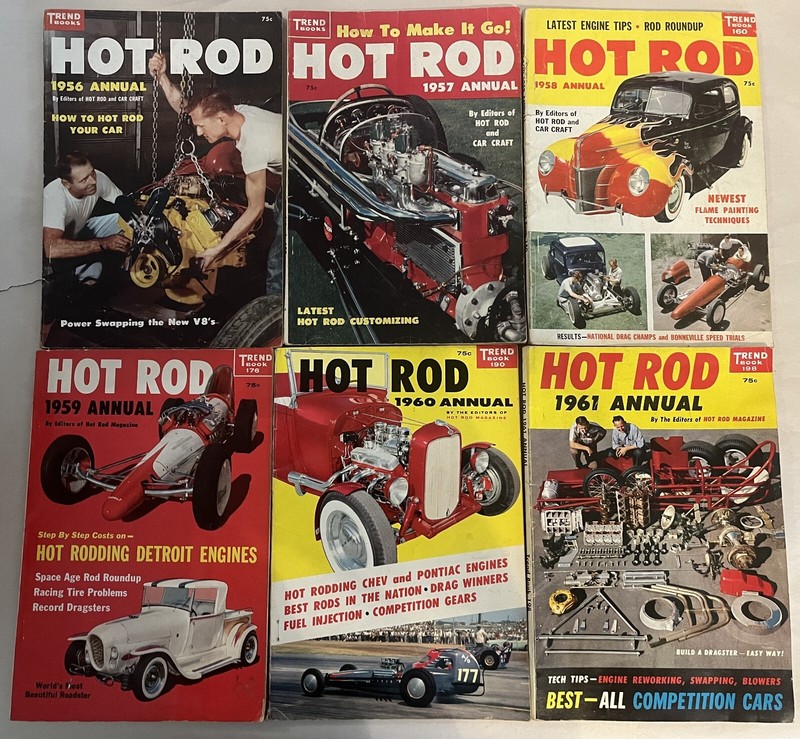 1956-1961 Hot Rod Annuals. Your choice. See Table of Contents. Rare!