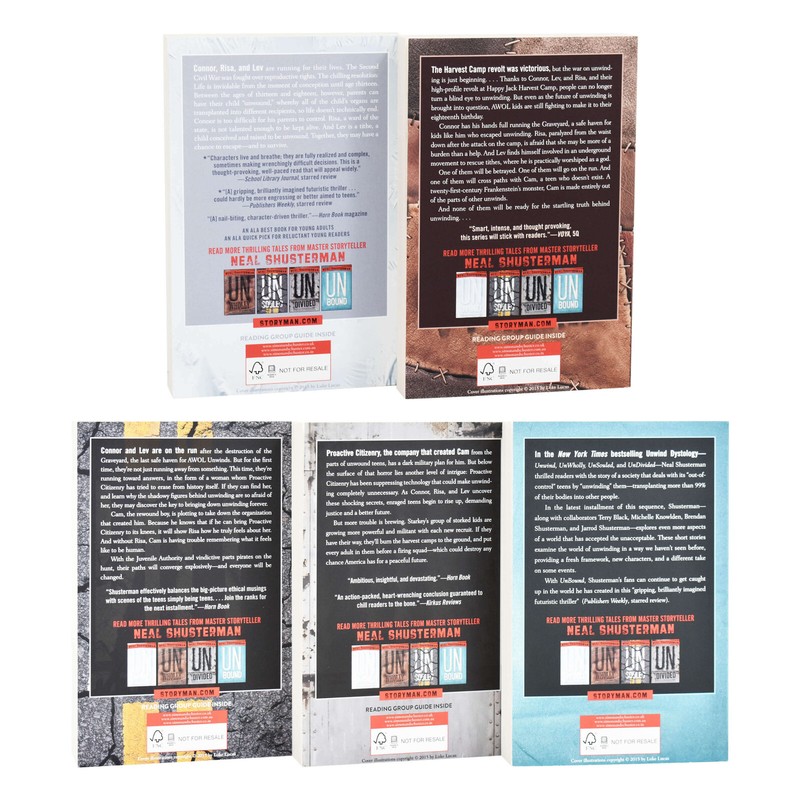 The Ultimate Unwind Dystology 5 Books Box Set - Ages 9-14 - By Neal Shusterman gallery