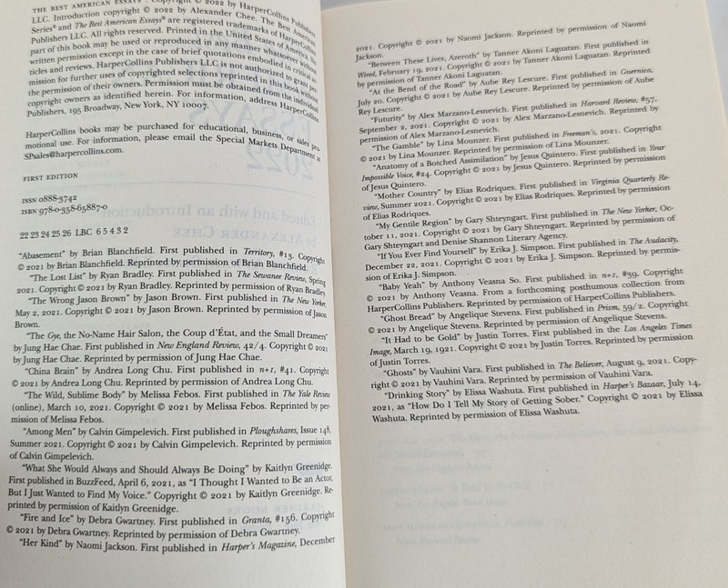 Best American Essays 2022 Paperback Alexander Chee paperback gallery