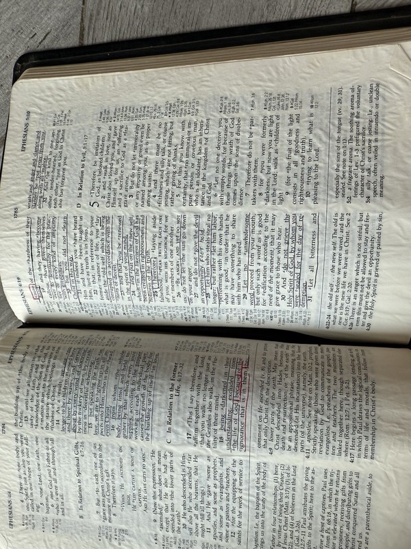 🤲 Moody Ryrie Study Bible 1978 NASB Red Letter Bonded Leather gallery