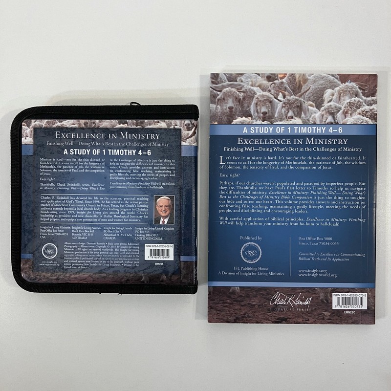 New Testament Excellence in Ministry 1 Timothy 4-6 Charles Swindoll CD Book Set gallery