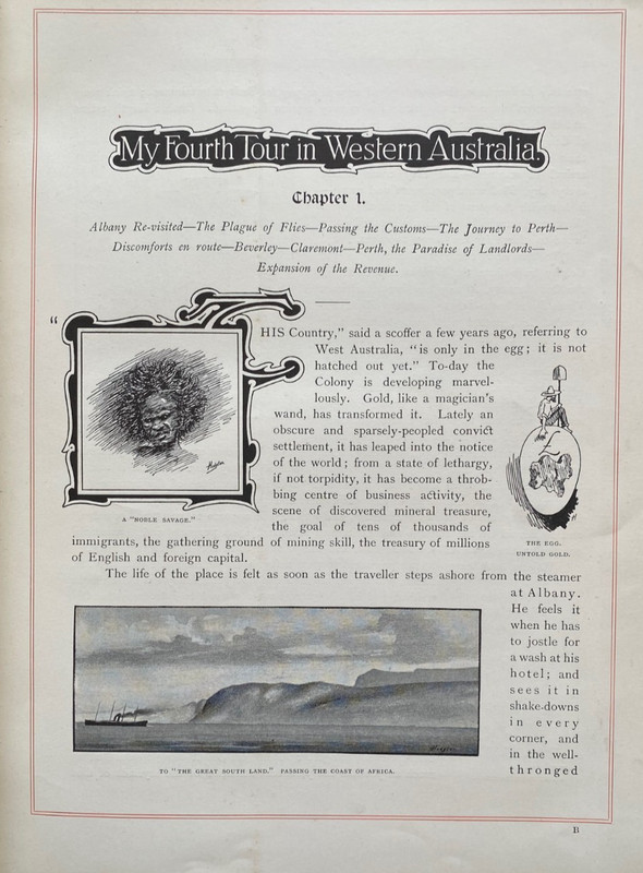 1897 1st MY FOURTH TOUR IN WESTERN AUSTRALIA w 100+ PLATES, MAP, FREE EXPRESS WW gallery