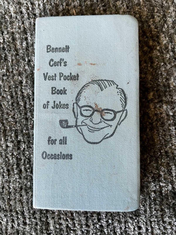 VINTAGE 1956 BENNETT CERF’S Vest Pocket Book Of Jokes For All Occasions 1st Ed.