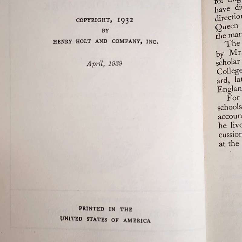 Shakespeare - Hamlet - Henry Holt Company 1939 - Hardcover gallery