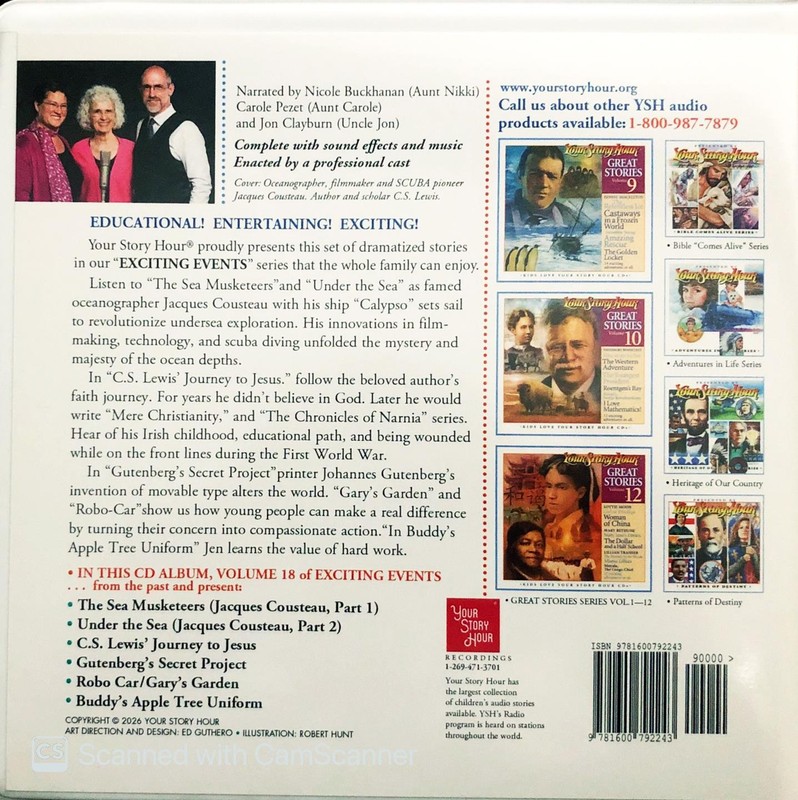 New YOUR STORY HOUR EXCITING EVENTS Series Volume 18 3-CD Audio Set gallery