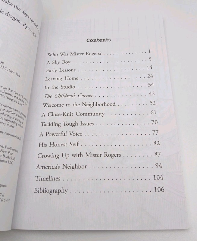 Who Was Mister Rogers? Diane Bailey WHO HQ Kids Biography Paperback Book gallery