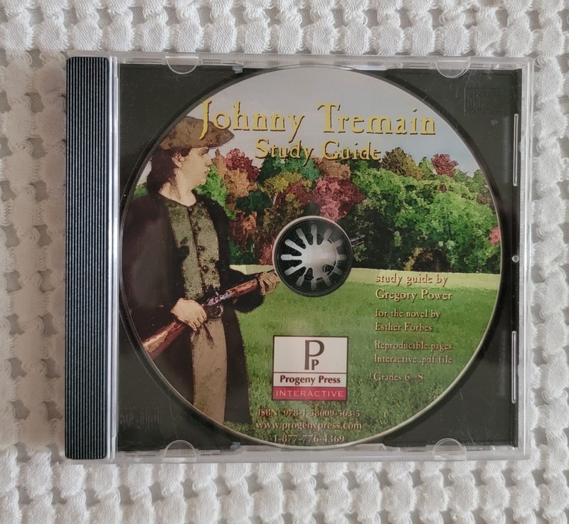JOHNNY TREMAIN Study Guide By Gregory Power, Progeny Press CD-ROM pdf EUC