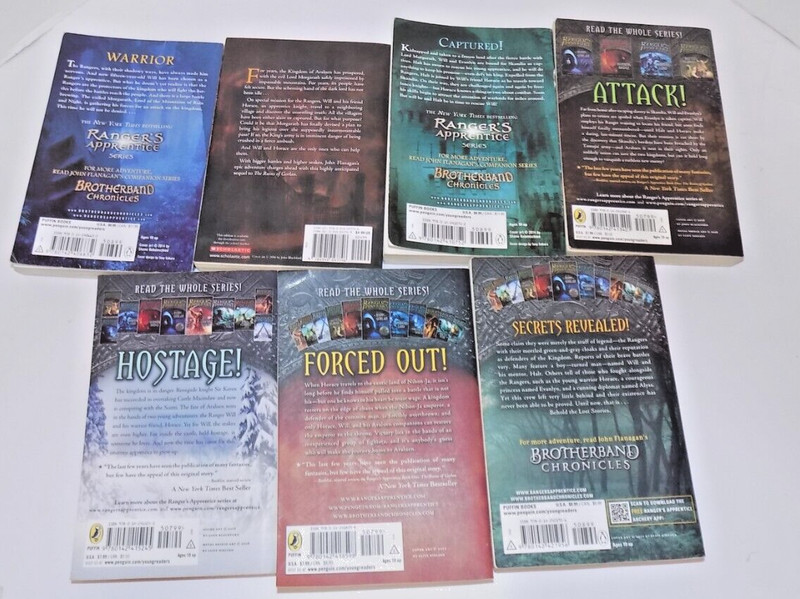 Lot of 7 PB in RANGERS APPRENTICE Series by John Flanagan # 1-4, 6, 10-11 Good gallery