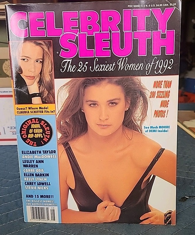 Celebrity Magazine – Vol.4 #8 – 25 Sexiest Women Of 1992 – Newstand Condition