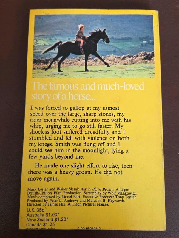 Black Beauty by Anna Sewell Armada Paperback Book gallery