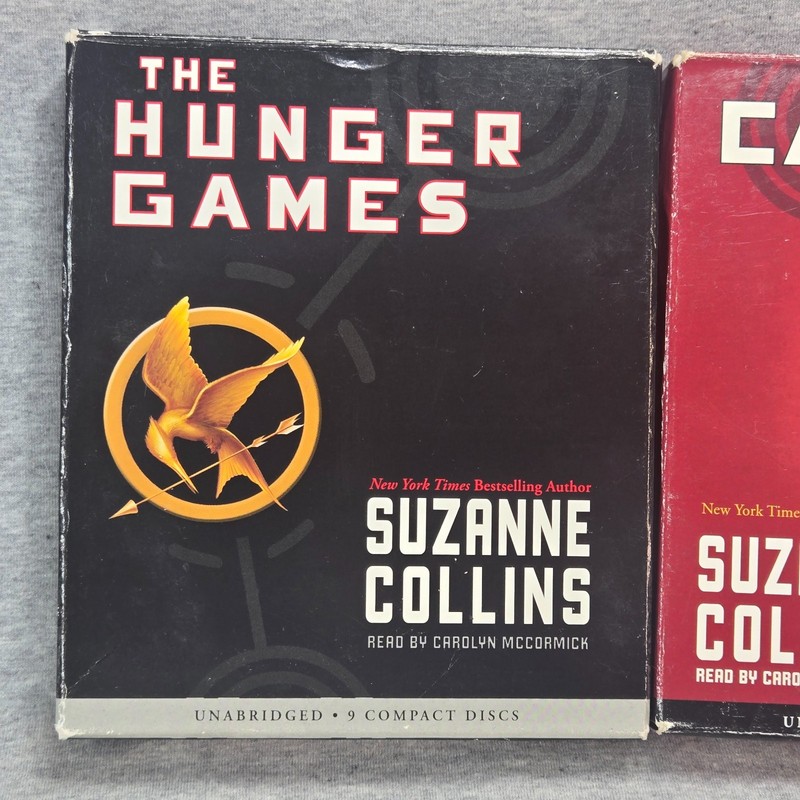 The Hunger Games Catching Fire Mockingjay Trilogy Unabridged CD Audiobook Set gallery