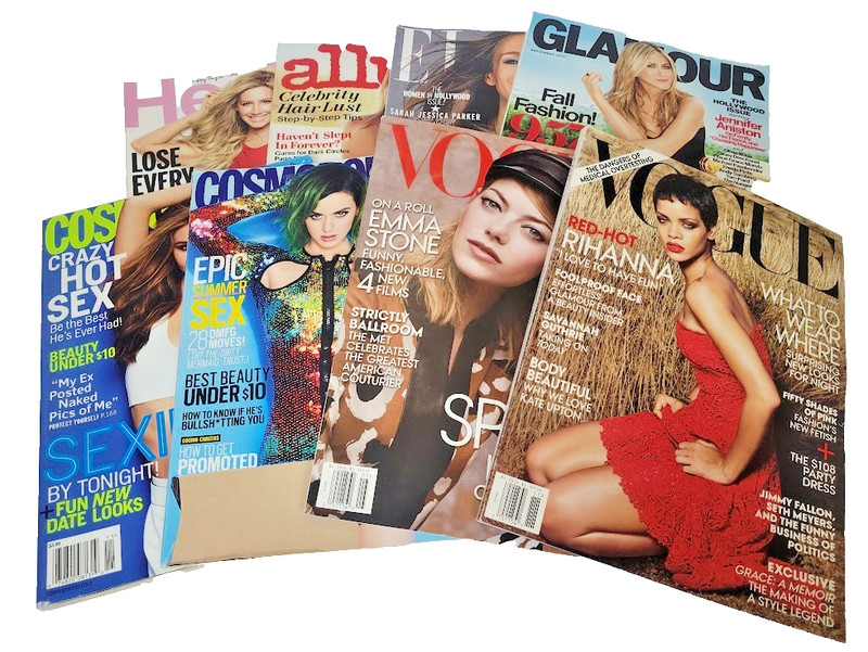 Fashion Magazine Lot Vogue Elle Glamour Cosmo Allure Health Rihanna Emma Stone