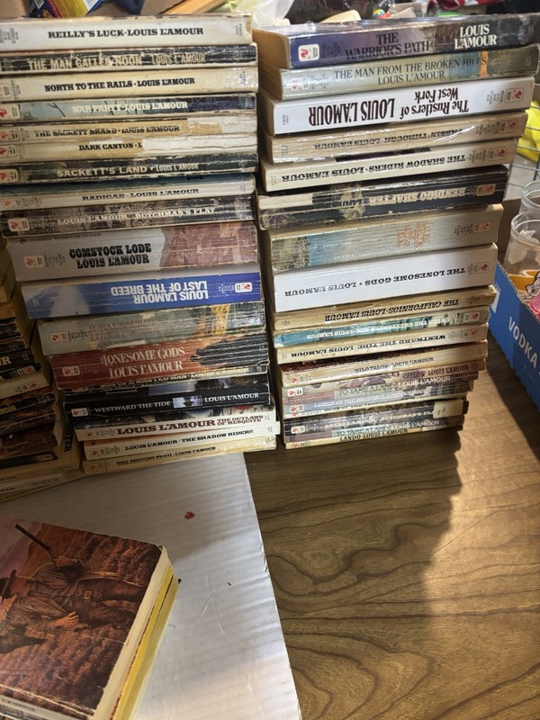 Huge Louis L’Amour Lot of 150 Western Paperback Books Vintage Collection gallery