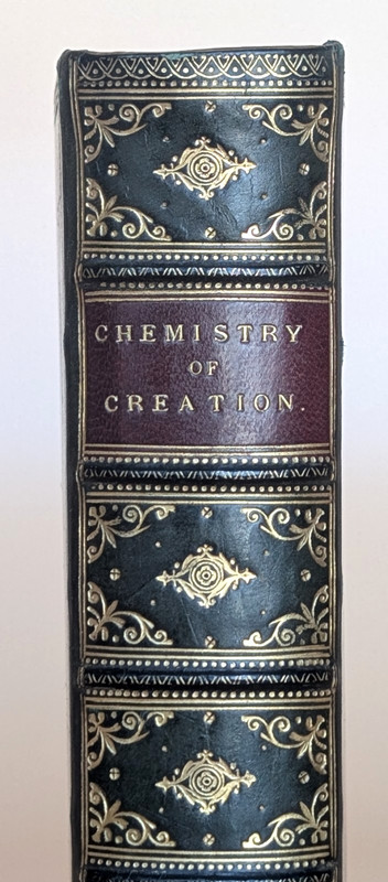 Victorian Chemistry of Creation Antique Fine Leather Bound Illustrated Science gallery