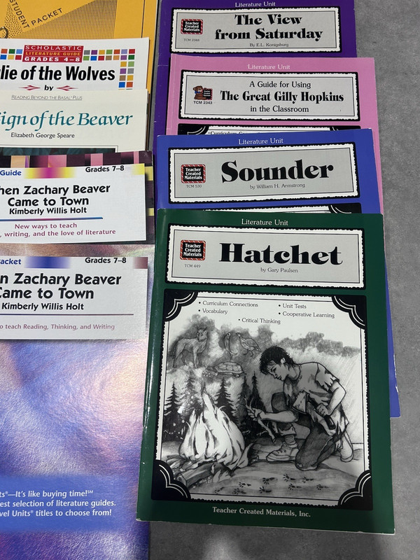 Literature Units Lot Teacher Created Materials & More 14 Books Homeschool gallery
