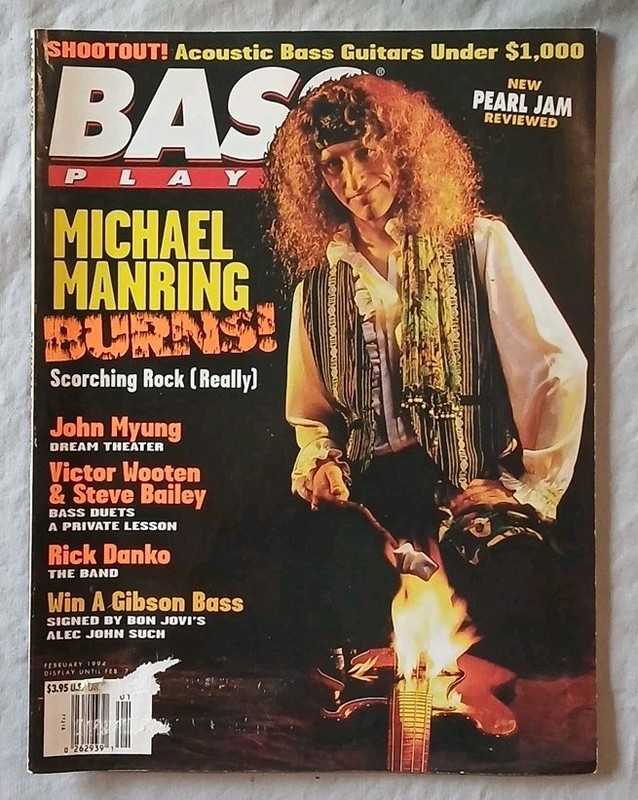 Bass Player 1994 magazine Michael Manring
