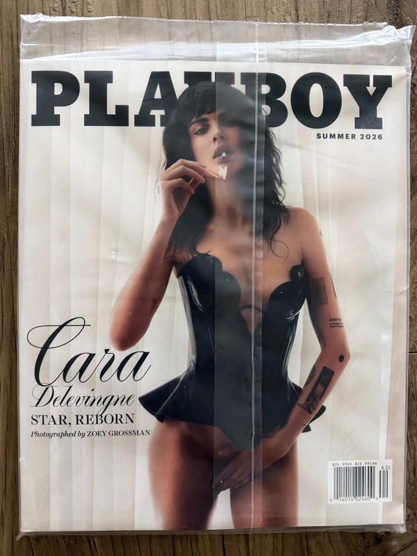 2026 PLAYBOY Magazine Summer Issue CARA DELEVINGNE Star Reborn Cover Lesbian
