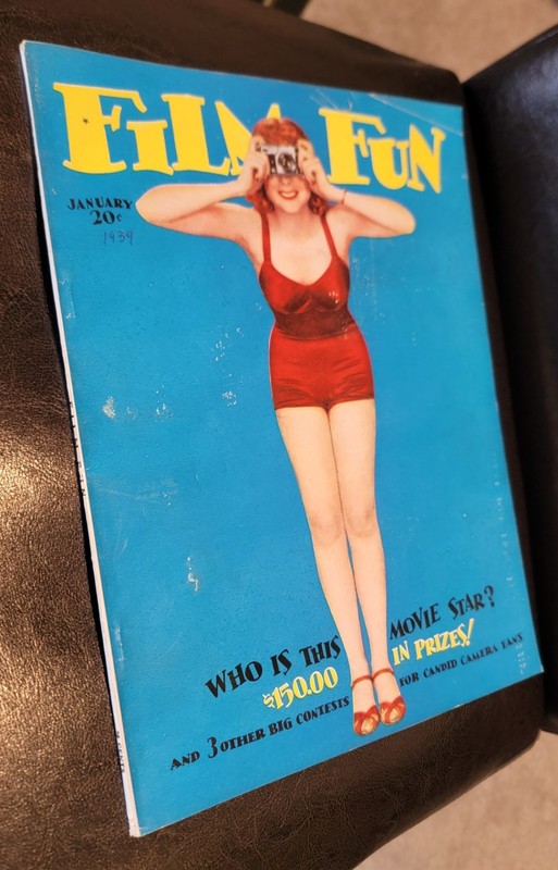 Film Fun, Vol. 69 #597, January 1939 FINE Hollywood stars, Pin Ups, Gags Racy gallery