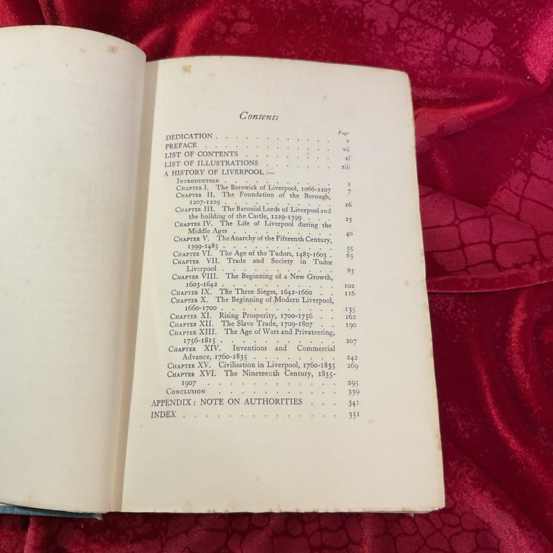 A HISTORY OF LIVERPOOL; by RAMSAY MUIR, 1907, 1st edition, UNIVERSITY PRESS, Ilu gallery